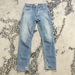 AGOLDE Nico High Rise Slim Jeans Light Wash Made‎ in USA Womens Size 25